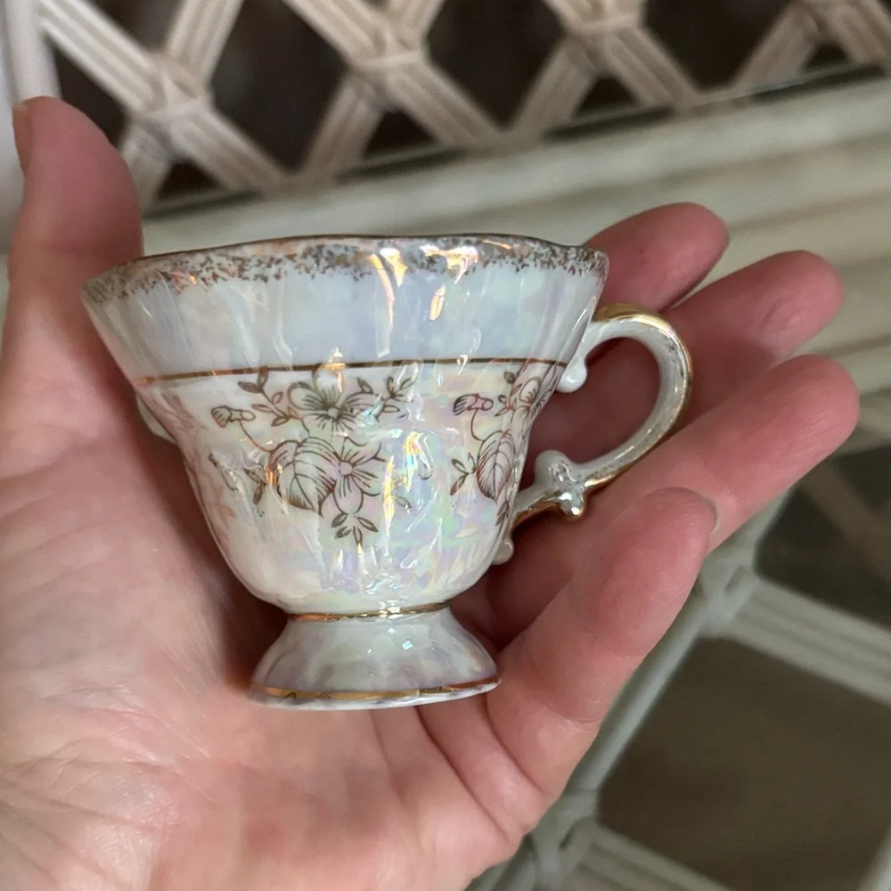 Vintage Japanese Bone China Teacup and Saucer Set